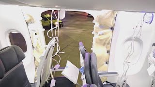 NTSB sharing details after plane wall blows out during Alaska Airlines flight [upl. by Yevad689]