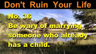 DRYL No 36  Be wary of marrying someone who already has a child [upl. by Weinrich]