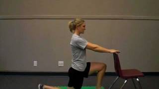 Kneeling Hip Flexor Stretch with core engagement [upl. by Willumsen983]