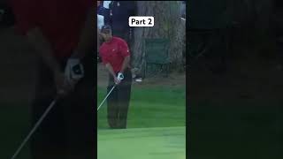 Tigers iconic shot at the masters 2005 part 2 [upl. by Yralih]