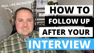 How To Follow Up After An Interview [upl. by Myna867]