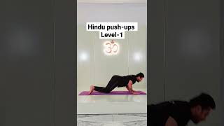 Hindu pushups level1 yoga fitness shorts youtubeshorts [upl. by Ahsile]