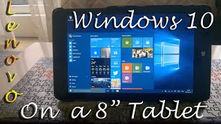 Windows 10 on a 8quot Tablet Lenovo Thinkpad 8 [upl. by Tabbi307]