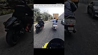 Helping Brother save Her money shortsmotorcyclevehiclemotovlog [upl. by Amerd]