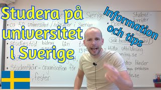 Studera på universitet i Sverige [upl. by Ednarb]