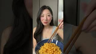 ramen hacks  creamy onsen egg carbonara shorts [upl. by Sucramad]