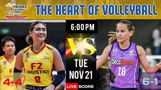 CHOCO MUCHO VS F2 LOGISTICS  2023 PVL ALL FILIPINO LIVE SCORES [upl. by Aiekat]