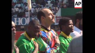 ZIMBABWE BRUCE GROBBELAAR PLAYS FOR NATIONAL TEAM [upl. by Vogele]