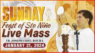 SUNDAY FILIPINO MASS TODAY LIVE II FEAST OF STO NIÑO II JANUARY 21 2024 II FR JOSEPH FIDEL ROURA [upl. by Lam291]