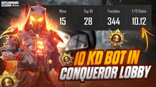 Top 100 Conqueror Rank Push Intense Gameplay  Fastest 10 KD Conqueror Player in BGMI  Pubg Mobile [upl. by Bigford]