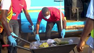 Star Clean Day at the Kaneshie Lorry Station in Accra [upl. by Zonnya]