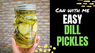 Super Easy Dill Pickle Recipe  Can With Me [upl. by Stargell]