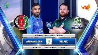 Afghanistan Beat Ireland by 35 Runs  Cricket Highlights  AFG v IRE 1st ODI 2024 [upl. by Emyle797]