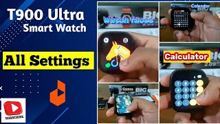 T900 Ultra Smart Watch All Settings review 2023 Sinhala [upl. by Voletta538]