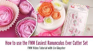 How to use the FMM Easiest Ranunculus Ever Cutter Set [upl. by Adnirolc75]