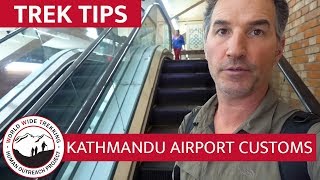 Walk Through Kathmandu Airport Customs amp Nepal Visa Process with Dean  Trek Tips [upl. by Lanoil]