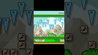 Super Mario Maker 2 Music Block Ice Fall Auto Run Level [upl. by Nageet74]