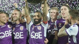 Perth Glory celebrates winning the Premiers plate Hyundai A League Season 1819 [upl. by Airal281]