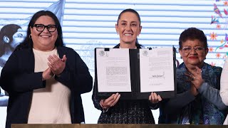 Nuevo decreto garantiza más derechos a las mujeres Conferencia presidenta Sheinbaum [upl. by Eissej]