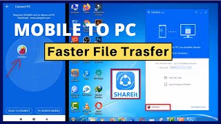 How to Use Shareit on Laptop  Shareit Mobile to PC Connect to Transfer Files Easily 2024 [upl. by Trakas]