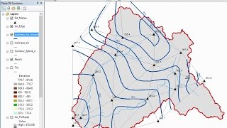 Tutorial Creación personalizada triangulación de isolíneas en ArcGIS [upl. by Melany]