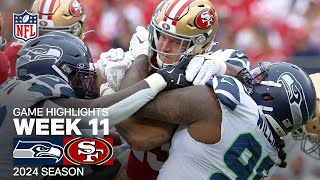 Seattle Seahawks vs San Francisco 49ers Game Highlights  NFL 2024 Season Week 11 [upl. by Cami725]