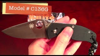 Spyderco Persistence G10 C136G Review [upl. by Alyek]