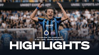 CLUB BRUGGE  RSC ANDERLECHT  HIGHLIGHTS  20242025 [upl. by Aciretahs513]