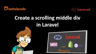 Laravel Tutorial  Create a scrolling middle div with Laravel and Bootstrap  We Help Code [upl. by Hedelman]