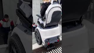 Overcoming stairs with the worlds most innovative electric wheelchair scewobro wheelchair [upl. by Piero]