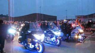 Light Parade Goldwing club de France Epinal 2010 part 1 [upl. by Oinotna]