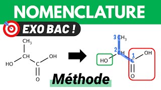 NOMENCLATURE chimie organique 🎯 Exercice BAC Chimie [upl. by Akineg402]