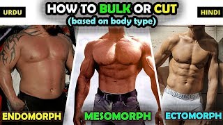 How to BULK or CUT based on Body Type Ectomorph Mesomorph Endomorph [upl. by Imoyaba]