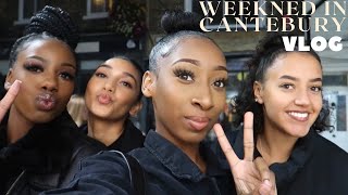 WEEKEND VLOG  GIRLS TRIP TO CANTEBURY DINNER ROADTRIP  MORE [upl. by Nahtanha]