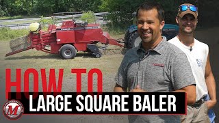 Ride Along Large Square Baler with Ricks Custom Baling [upl. by Marelya]