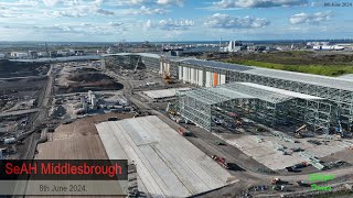 SeAH Wind Construction Middlesbrough 8th June 2024 4K [upl. by Attennek]