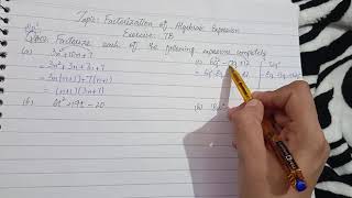 Factorization of algebraic expression  Exercise 7B Question 2  Class 7 [upl. by Adamok371]