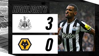 Newcastle United 3 Wolverhampton Wanderers 0  Premier League Highlights [upl. by Lili]