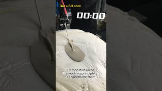 foam Demonstration of the working principle of polyurethane foamlet’s show you [upl. by Kunz253]