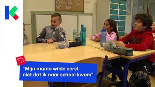 Brusselse kinderen naar school dag na de aanslag [upl. by Netsud]