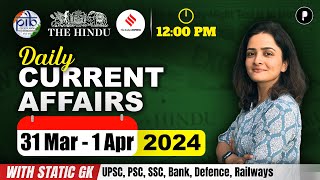 4 April Current Affairs 2024  Daily Current Affairs  Current Affairs Today [upl. by Asyla536]