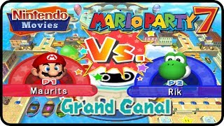 Mario Party 7  Grand Canal Duel Mode Multiplayer [upl. by Dielu]