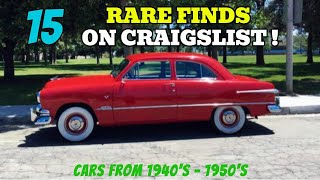 Step into the Past 15 Vintage Craigslist Classic Cars for Sale by Owner [upl. by Natanoj35]