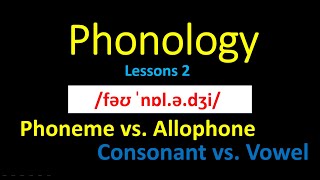 Introduction to Phonology Lesson 2 Phoneme and Allophone [upl. by Ardnaek]