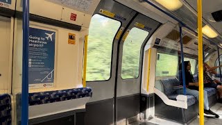 London Underground Piccadilly line ride Rayners Lane  South Harrow  1973 Stock [upl. by Damalas]