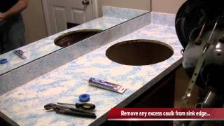 How to install a bathroom sink [upl. by Annawat]