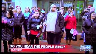 Les Miserables Flash Mob News Story [upl. by Tynan]