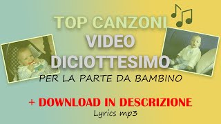 TOP CANZONI per Video 18 per la parte da BAMBINO  DOWNLOAD in descrizione 2021 [upl. by Doley]