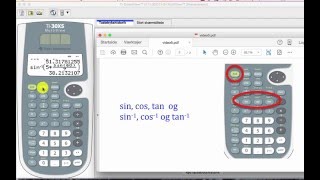 5 TI30 X lommeregner Sin cos og tan [upl. by Erleena]