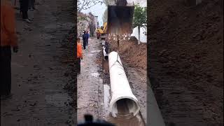 Underground drainage pipe construction process [upl. by Candyce]